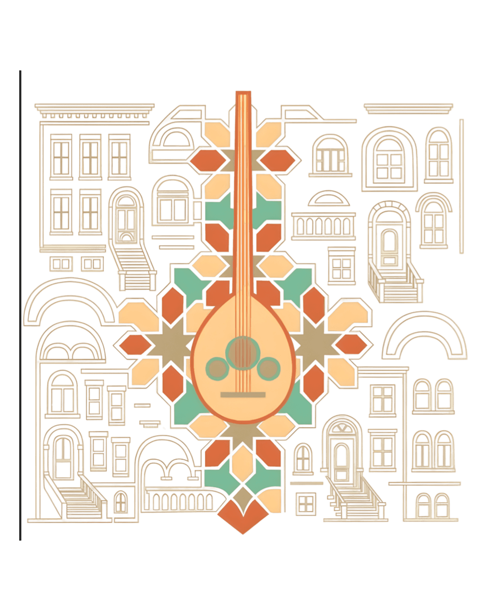 The Brooklyn Nomads — an oud woven into Brooklyn brownstones and Arab geometric pattern